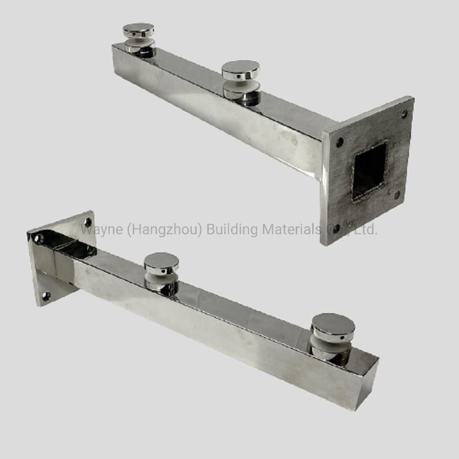 Square Stainless Steel Frameless Glass Pool Spigot in Fence Custom Glass Spigot Clamb for Glass Balustrade Vs217