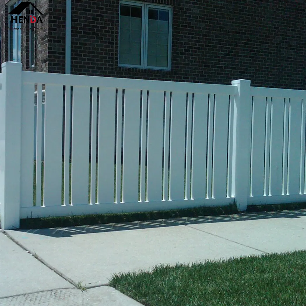 Sleek PVC Fence/Easy Lock Assembled Semi Privacy Chemical Resistant Pool Enclosure