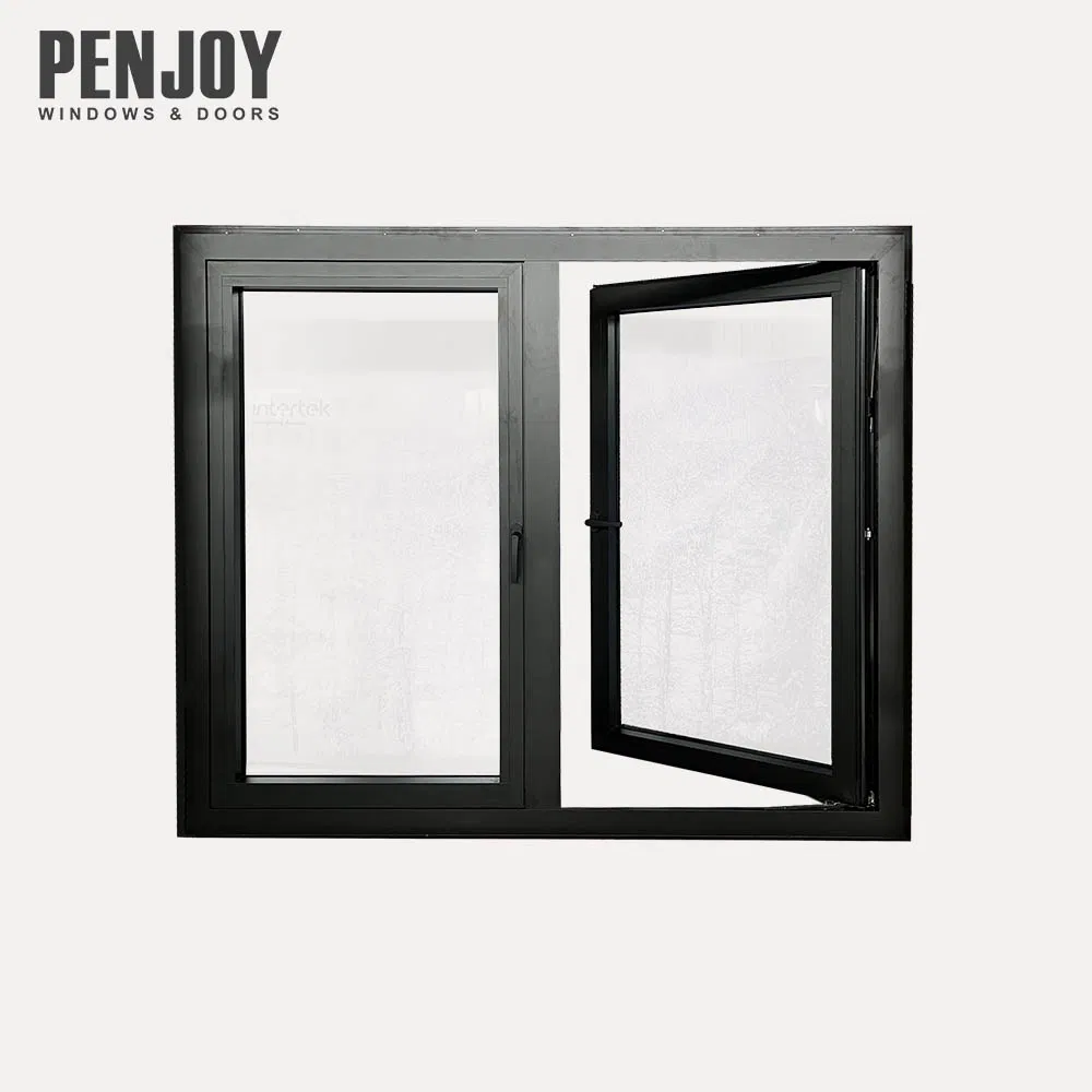 Penjoy Customized Thermo Break Aluminum Windows Factory Double Glass Casement Window