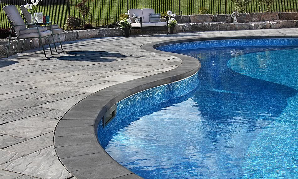 Grey Granite Swimming Pool Edge Bullnose Coping Tile