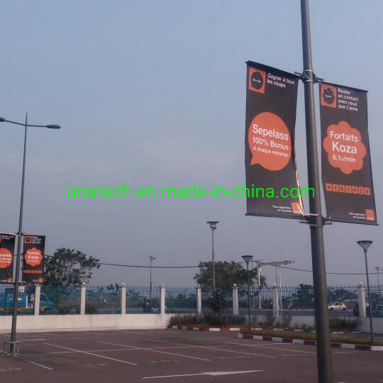 Outdoor Lamppost Column Pole Advertising Flex Bracket Banner Holder