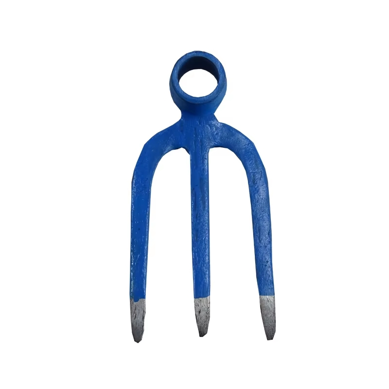 Factory Wholesale Farm Tool High Quality Rail Steel Forged Farming Fork Hoe Head