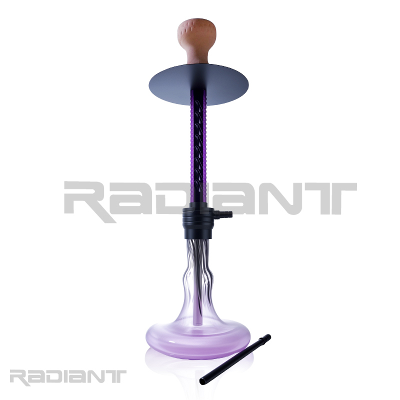 Arabic Style Hookah Colorful Hollowed out Large Single-Tube Aluminum Alloy Glass Hookah