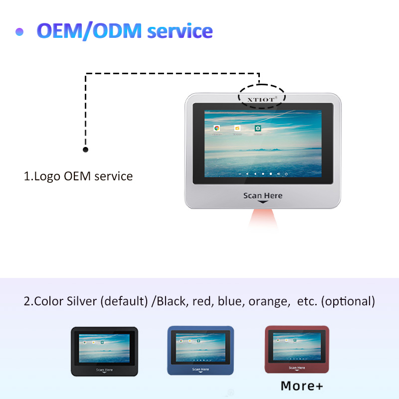 XT802C XTIOT Loyalty Program POS Scanner Touch Screen Advertising With Barcode Scanner