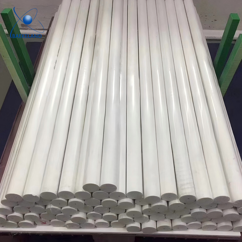 Thermoplastic Polyester Pet Rod White 30mm Dia Plastic Petp Rod Machining