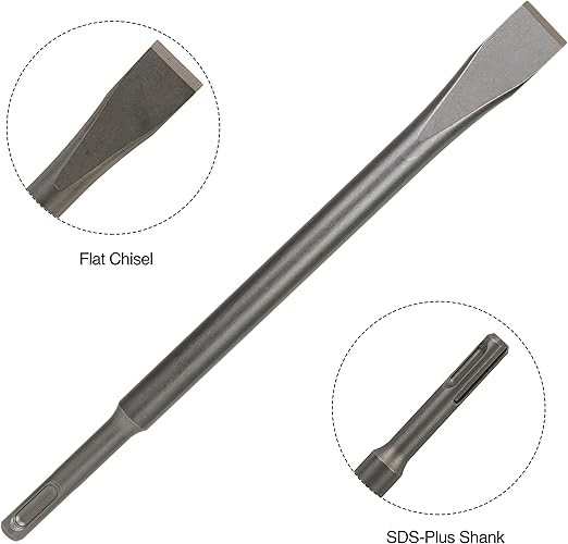 Jieda Tools 14mm Electric Hammer Flat Chisel for Concrete