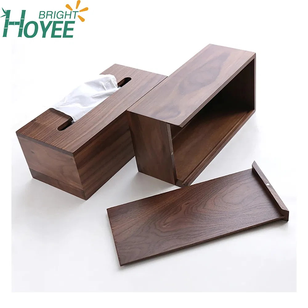 Walnut Solid Wood Tissue Box Sitting Room Tissue Box