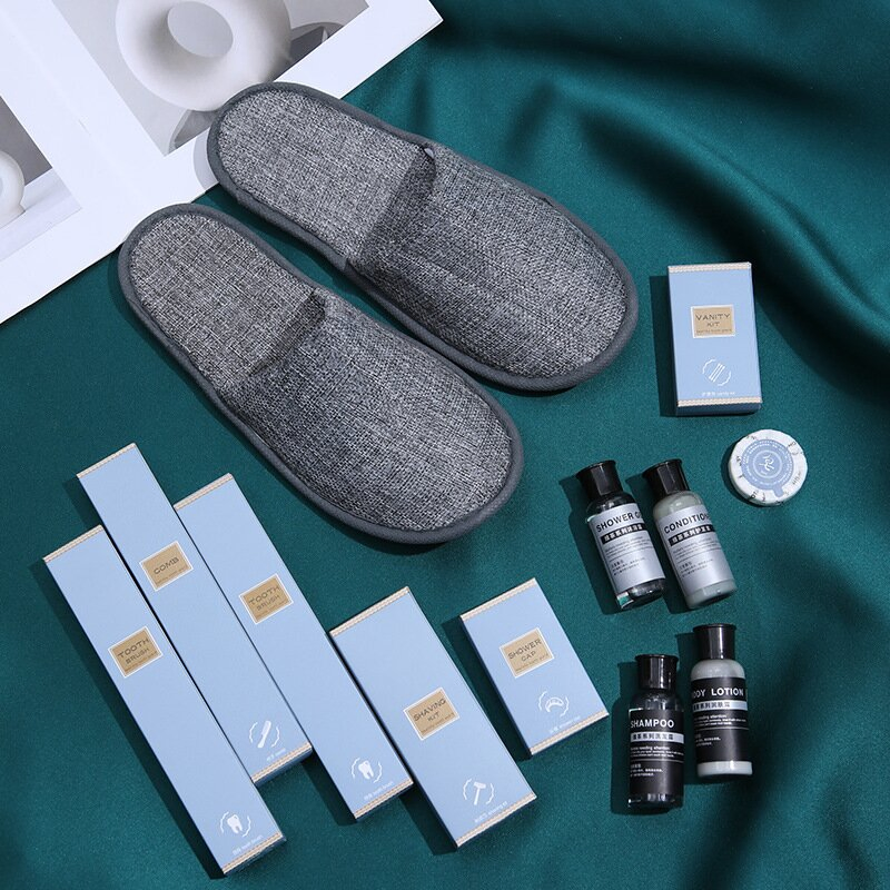 Custom Disposable Hotel Size Toiletries Kit Personalized Amenities Set