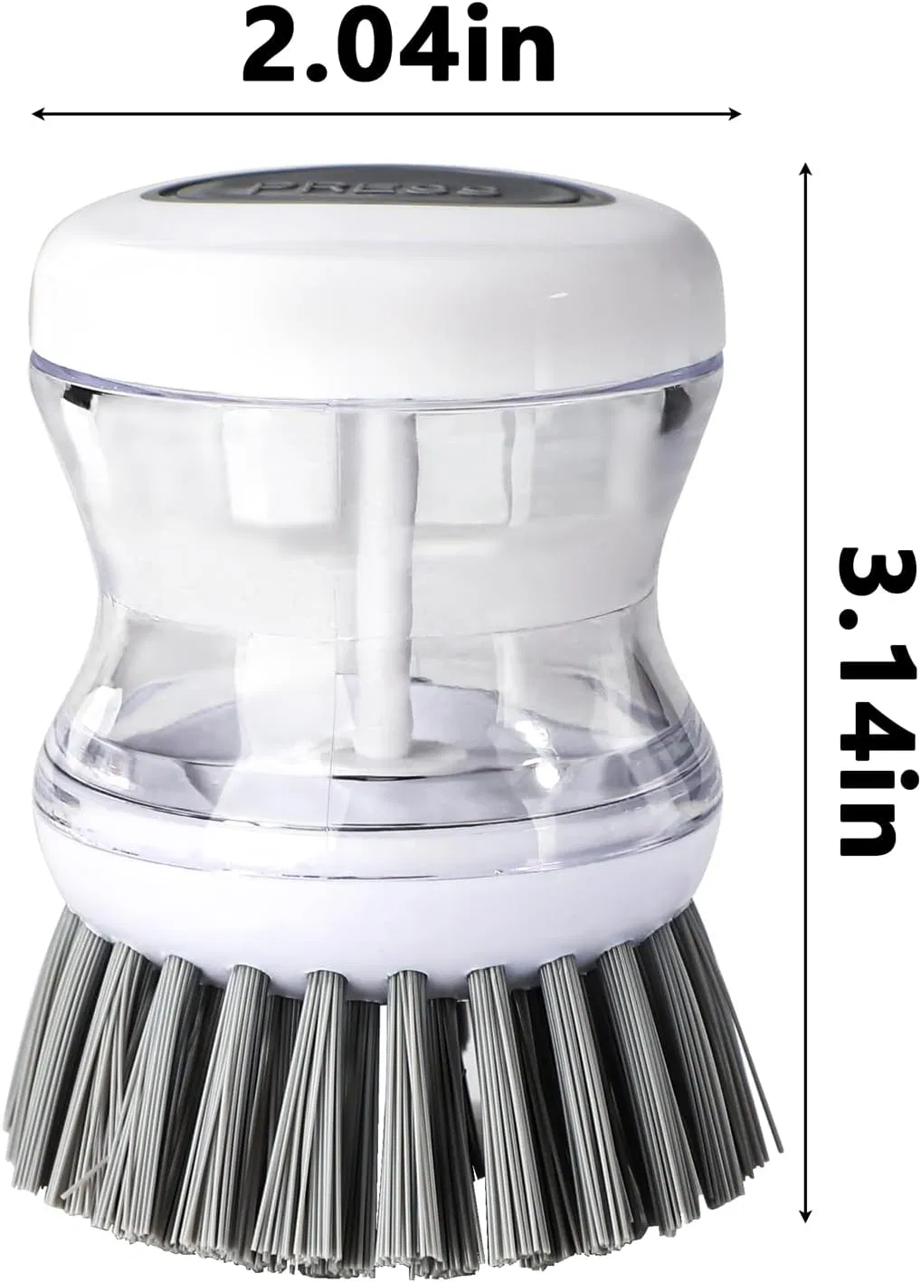 Dish Brushes, Kitchen Scrub Brush, Cleaning Brush, for Dish Scrubber Brush with Soap Dispenser Dish Pot Pan Sink Cleaning