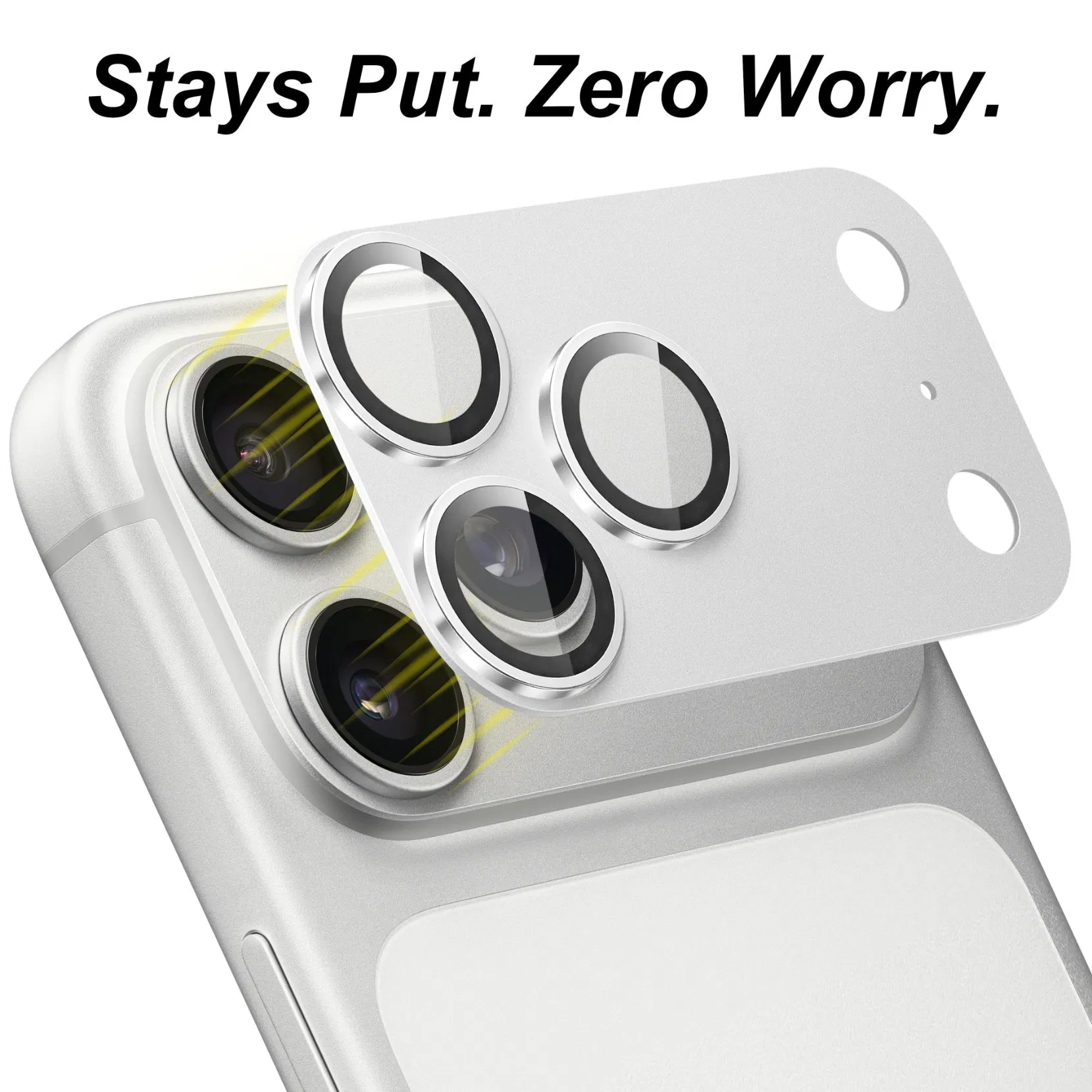 Anti Scratch Full Cover Protection 360 Metal Frame Camera Lens Protector Film for iPhone 17 PRO, 17 PRO Max