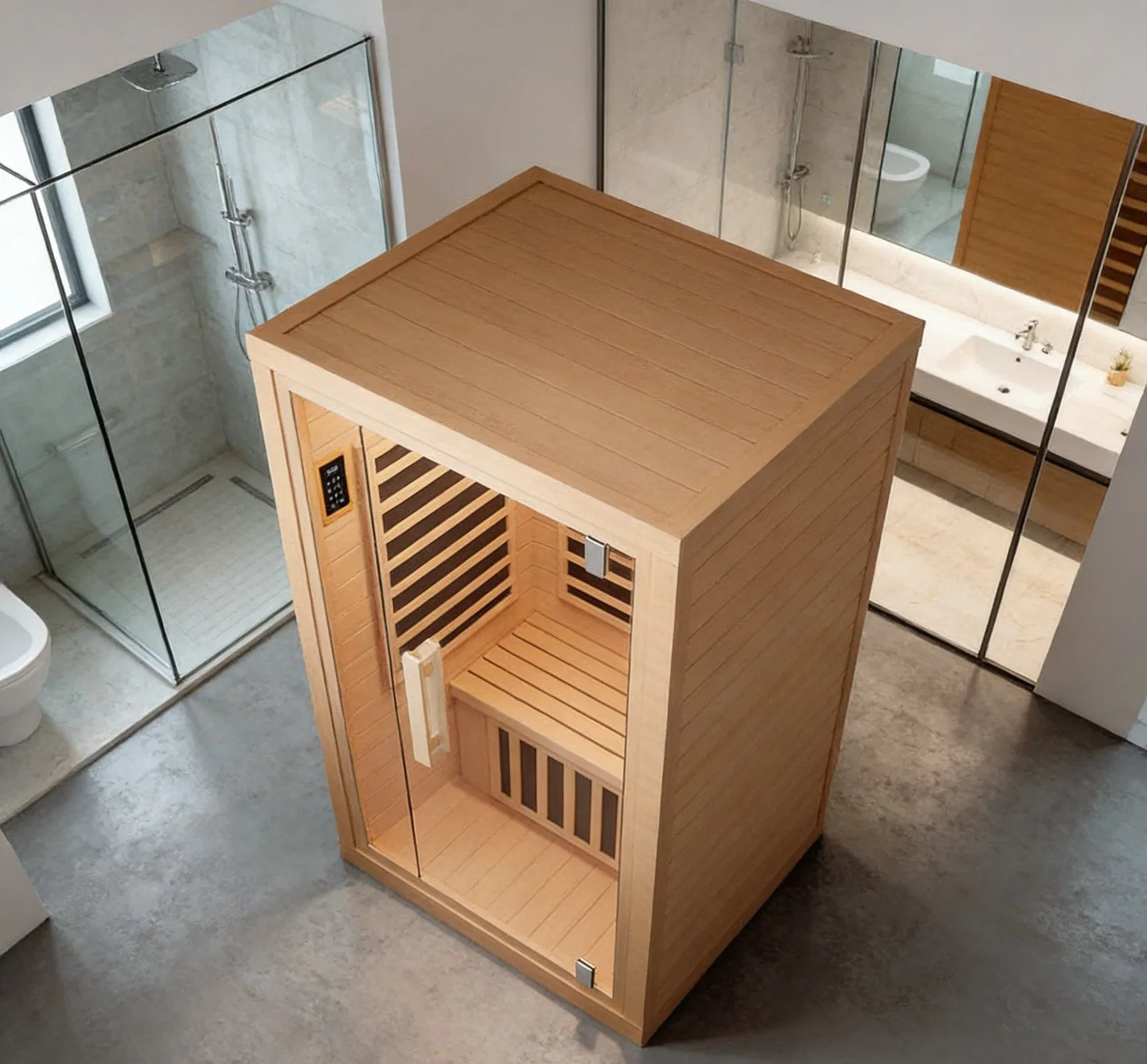 Инфракрасная сауна EV-004p из канадской тсуги на 2 персоны