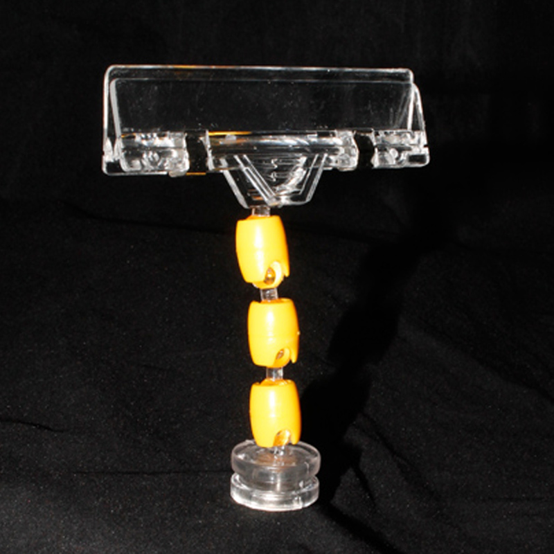 Plastic Memo Price Holder Clip with Strong Magnet Base
