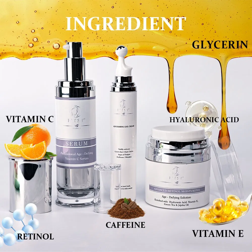 Factory Price Professional Anti Wrinkles Radiant Whitening Brightening Skincare Set