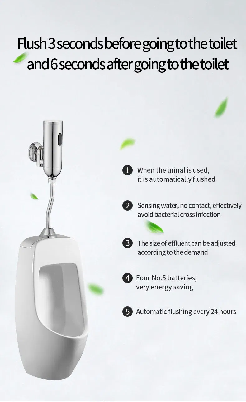 Infrared Automatic Urinal Sensor Flush Automatic in Wall Touchless Urinal Flush Valve