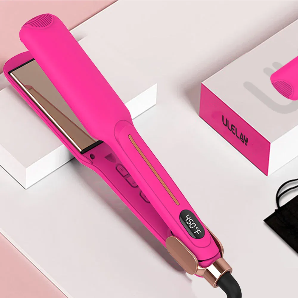 Titanium Infrared Mch Hair Irons Plancha De Cabello Diana Wide Plate Flat Iron Professional Wholesale Portable Hair Straightener