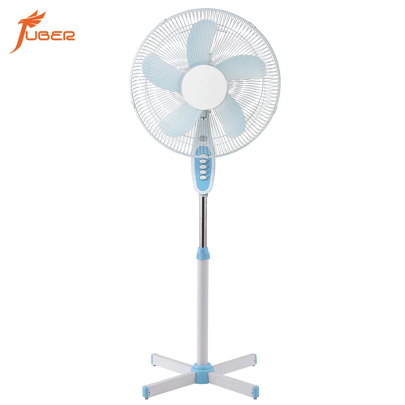 New Design Stand Fan with Cross Base Mesh Grill CE