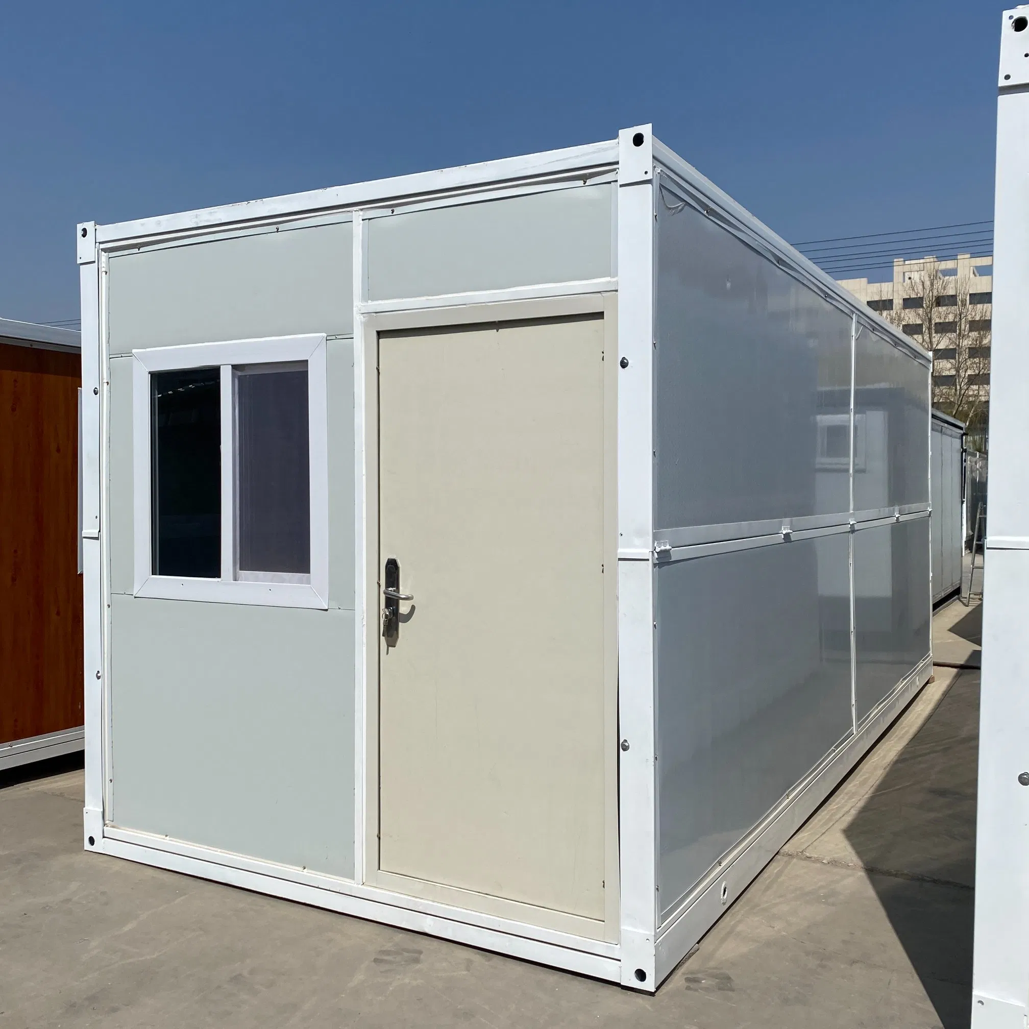 Temporary Offices Workshop Mobile Container House Prefabricated Folding Container House Foldable Prefab Container House Tiny Home Mobile Home