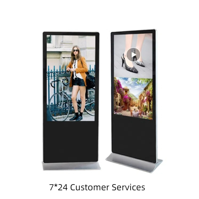 Hot Sell Advertising Koisk Free Standing Digital Poster 32 43 49 55 65 Inch Android Indoor Digital Signage Display Koisk Full Color LCD Digital Display