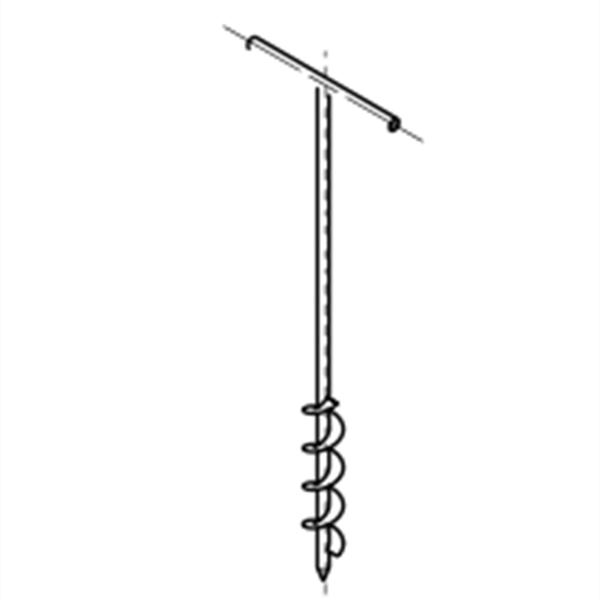 Powder Coated Manal Auger Spiral Drill