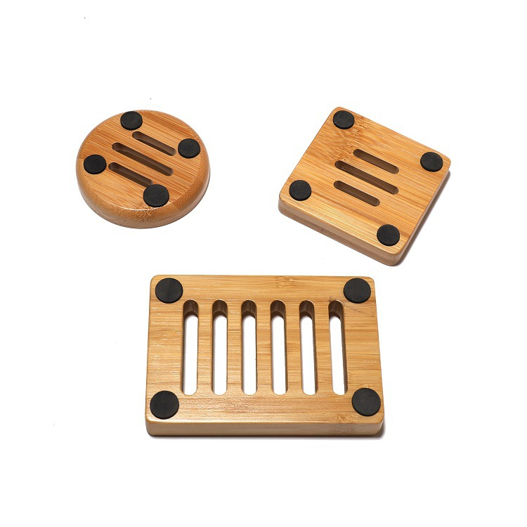 Мыльница квадратная из бамбука