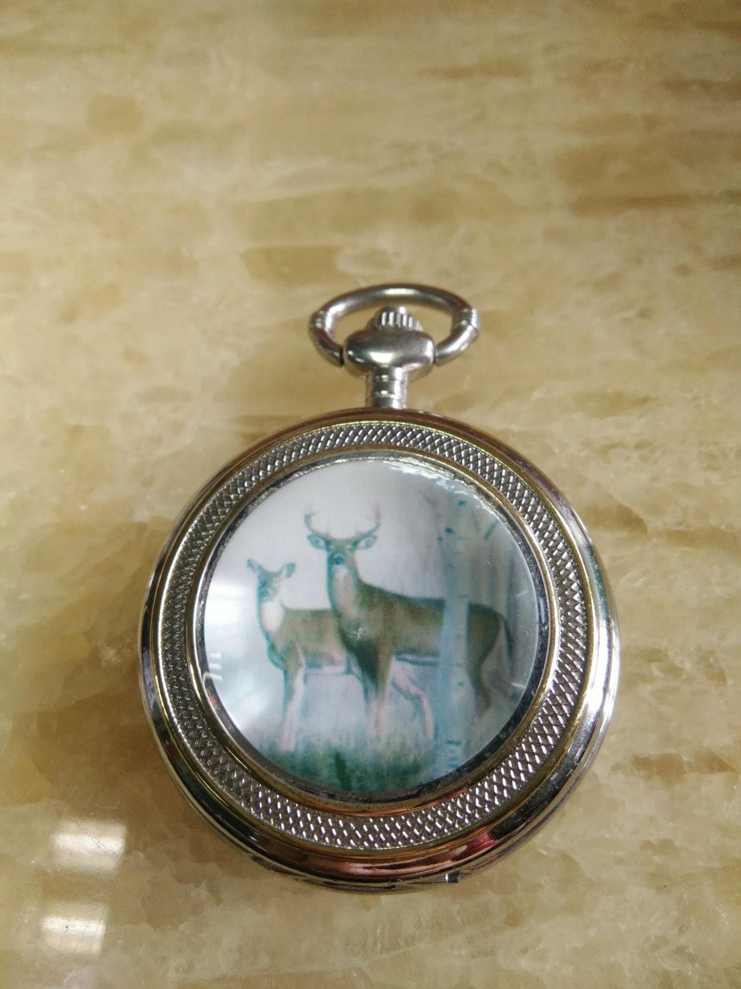 Custom Made Antique Pocket Watch with Japan Quartz Movement