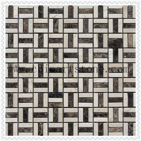 Simple Marble Mosaic Tile for Wall or Floor