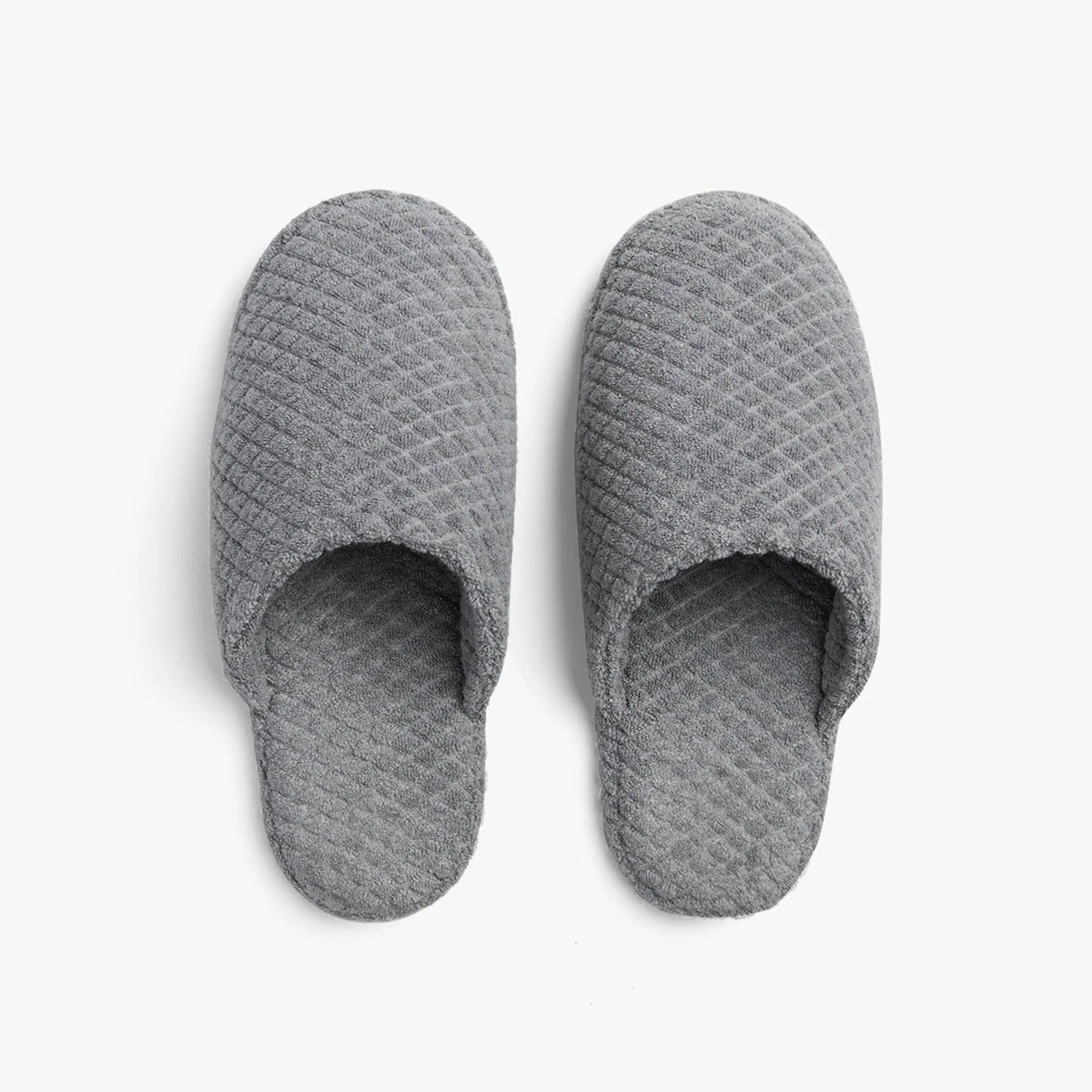 OEM Custom Embroidered Luxury White Terry Towel Fabric Disposable SPA Bedroom Hospital Hotel Guest Slippers