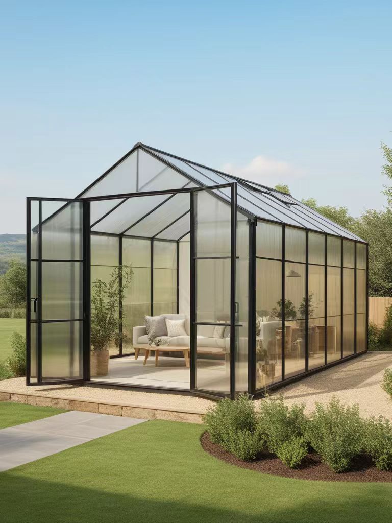 Теплица мини стеклянная 180x120 см для сада