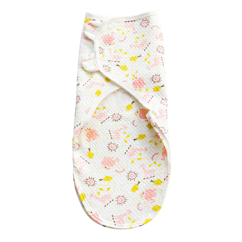 Adjustable Sleep Wrap Baby Swaddle Blanket for Unisex Infant, Soft Cotton Swaddling Sack