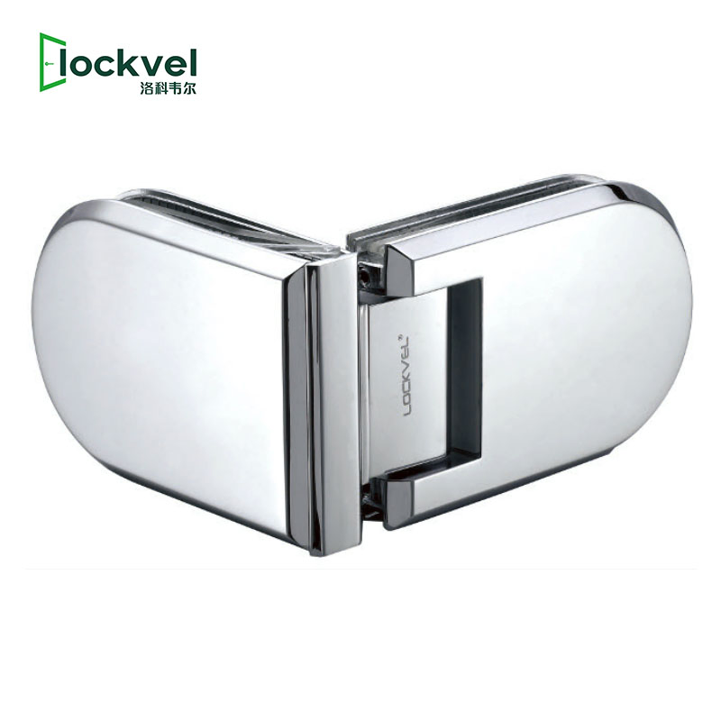 Bathroom Swing Door Curved Semi-Circular Hinge Glass and Glass Mounted Shower Door Hinge