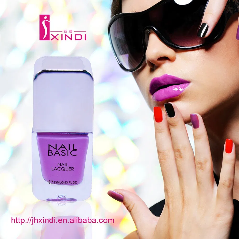 Non Toxic Nail Polish with High Shiny Silver Cap