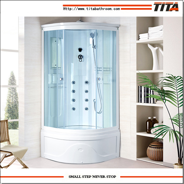White Acrylic Back Shower Cabin Alps-a