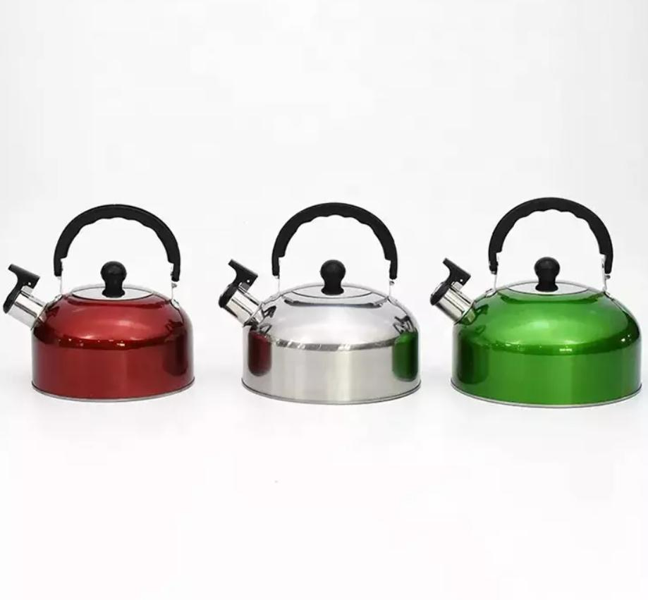 Custom Logo Stainless Steel Water Heater Stove Top Tea Whistling Kettle