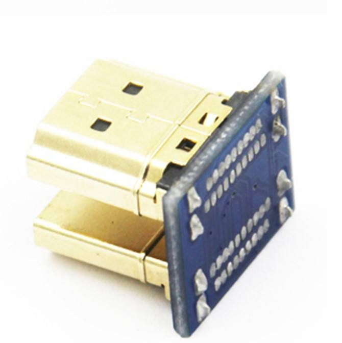 Customized HDMI to Micro HDMI Connector for Raspberry Pi 4b and 3b