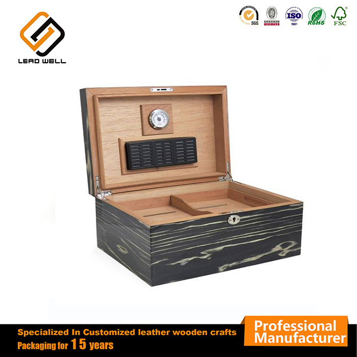 High Quality Wood 100-Cigar Humidor Cedar Cigar Case
