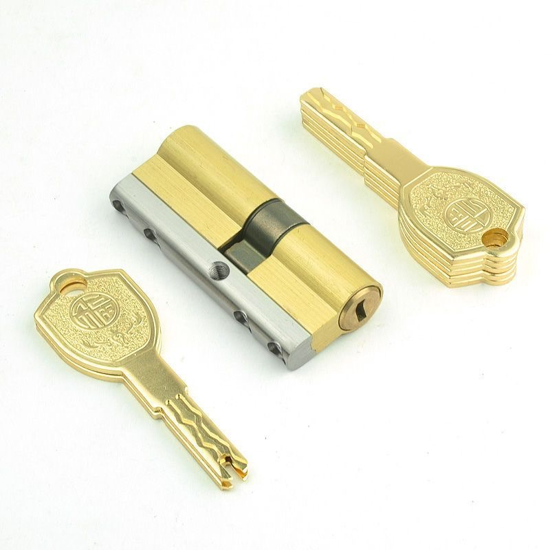 OEM Pure Copper Material Waterproof Durable Bass Lock Key Cylinder for Door Lock