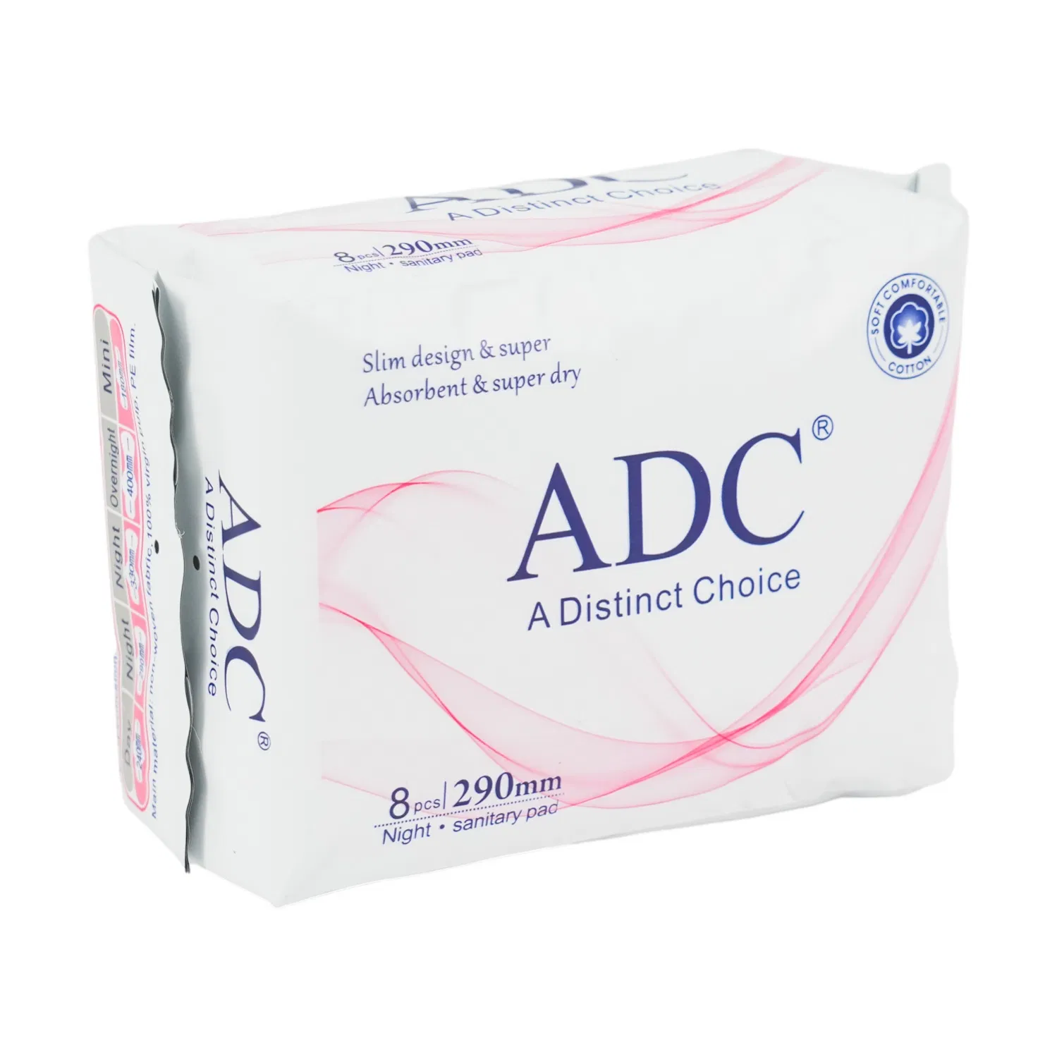 180-420 mm Pure Cotton Comfortable Women Sanitary Napkin Pad