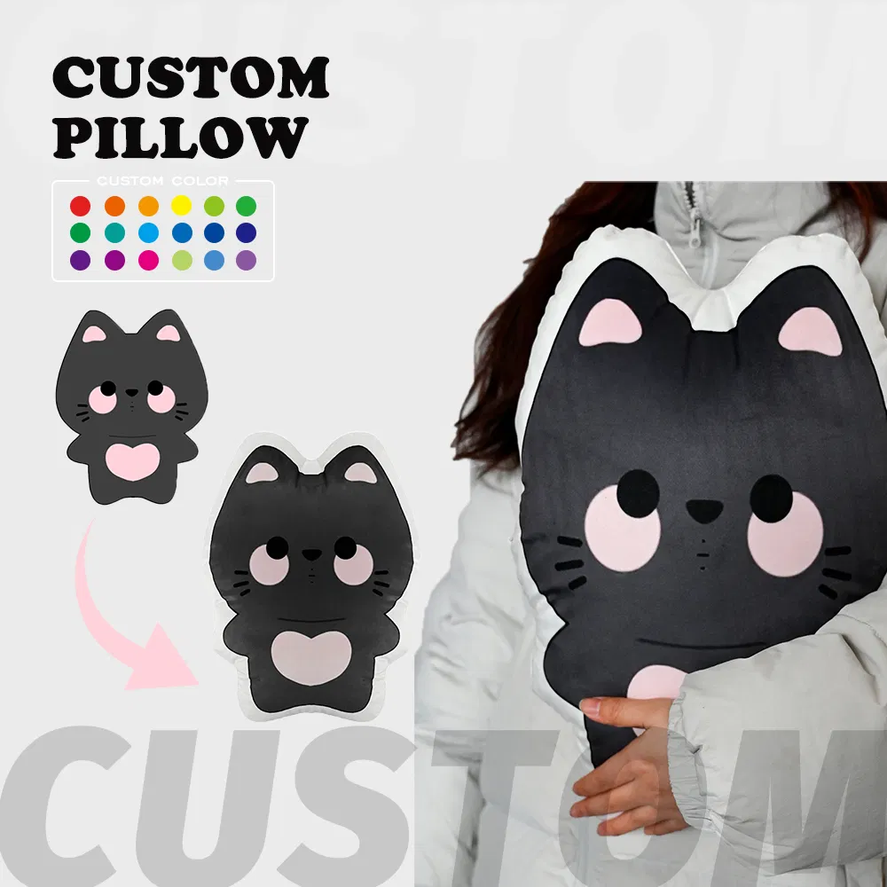 Customized Cartoon Cute Soft Pillow Plush Toy Travel Nap Pillow