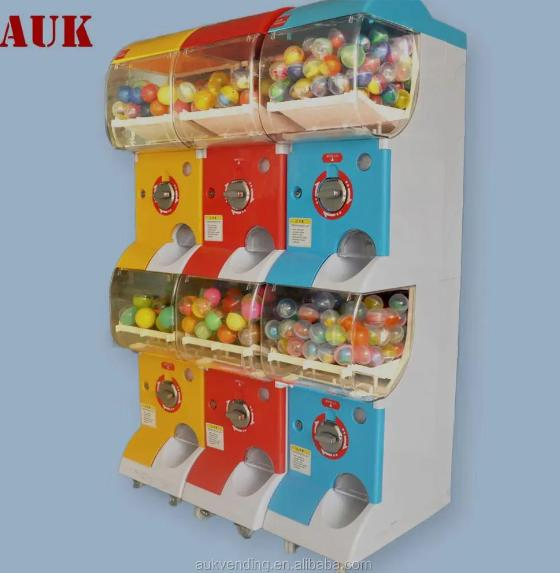 Ak144 Capsule Toys Balls Vending Machine Colorful and Fully Mechanical Auk Vending
