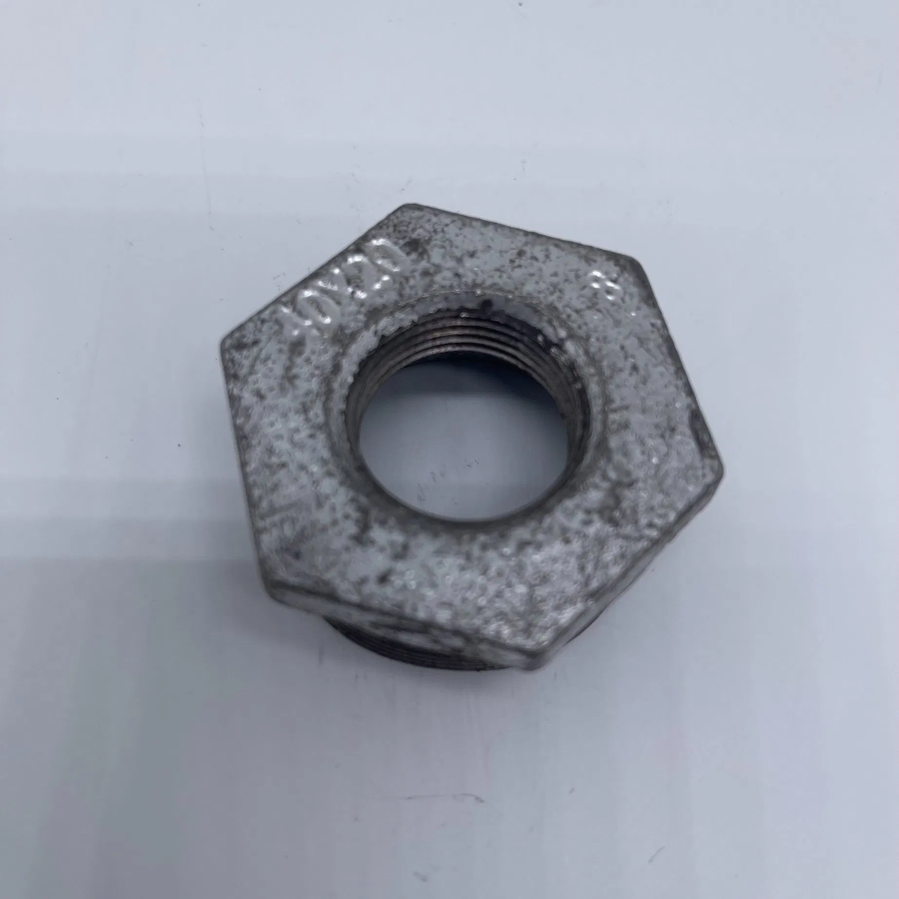 Galvanized Malleable Iron Pipe Fittings Reducing Hexagon Threaded Bushing BS NPT DIN