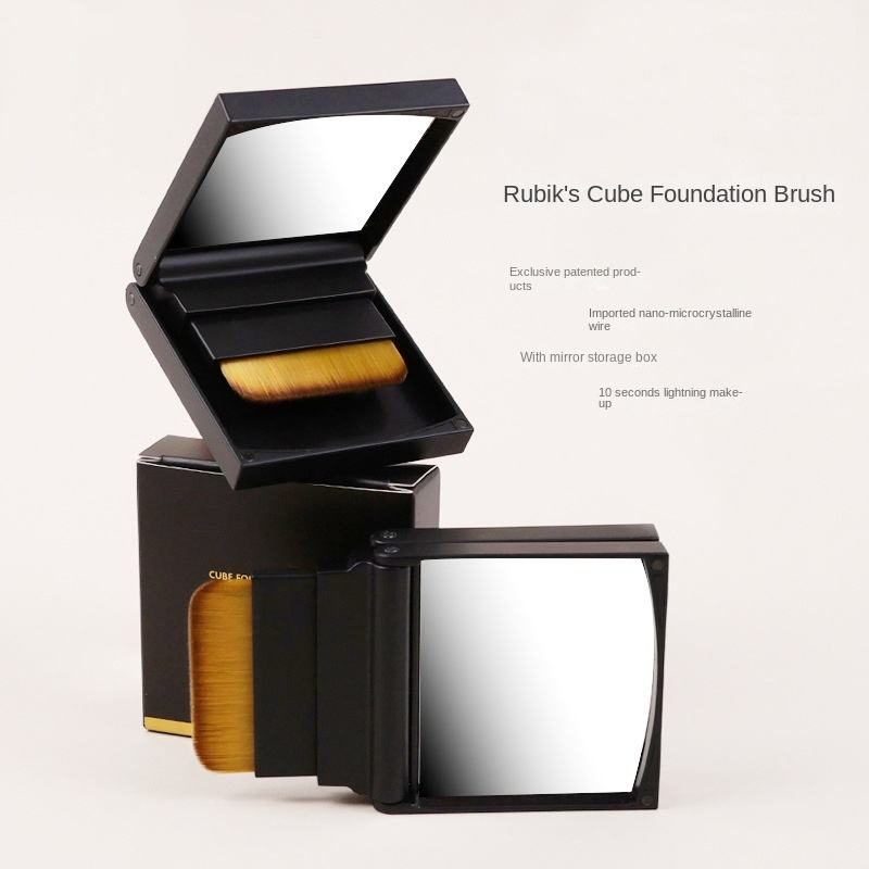 Cosmetic Box Makeup Tool Kit Foundation Brush Portable Travel Powder Concealer Brushes with Mirror