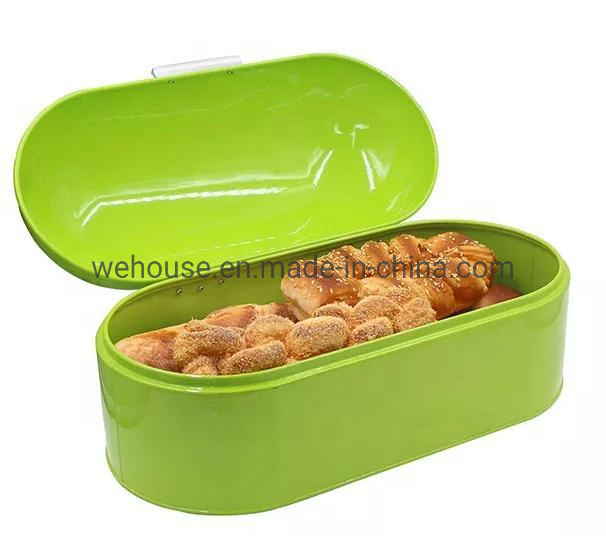 Arch Bread Bin Shiny Green