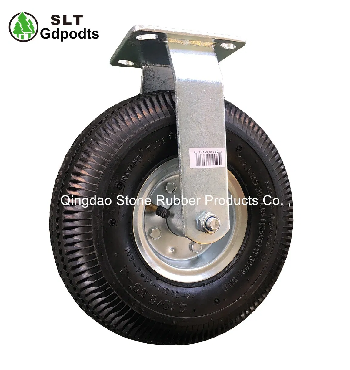 10 Inch Swivel and Fixed Caster with Zinc Steel Rim 3.50-4 Casters