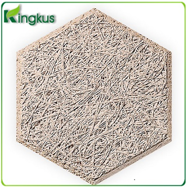 25mm Hexagon Wood Wool Acoustic Panel Wood Cement Board