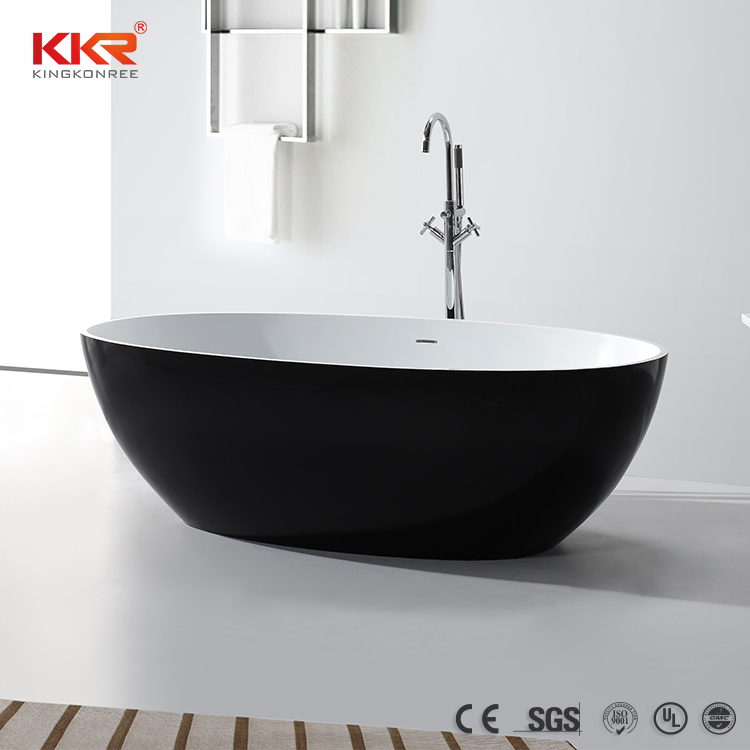 Овальная каменная ванна для ванной комнаты