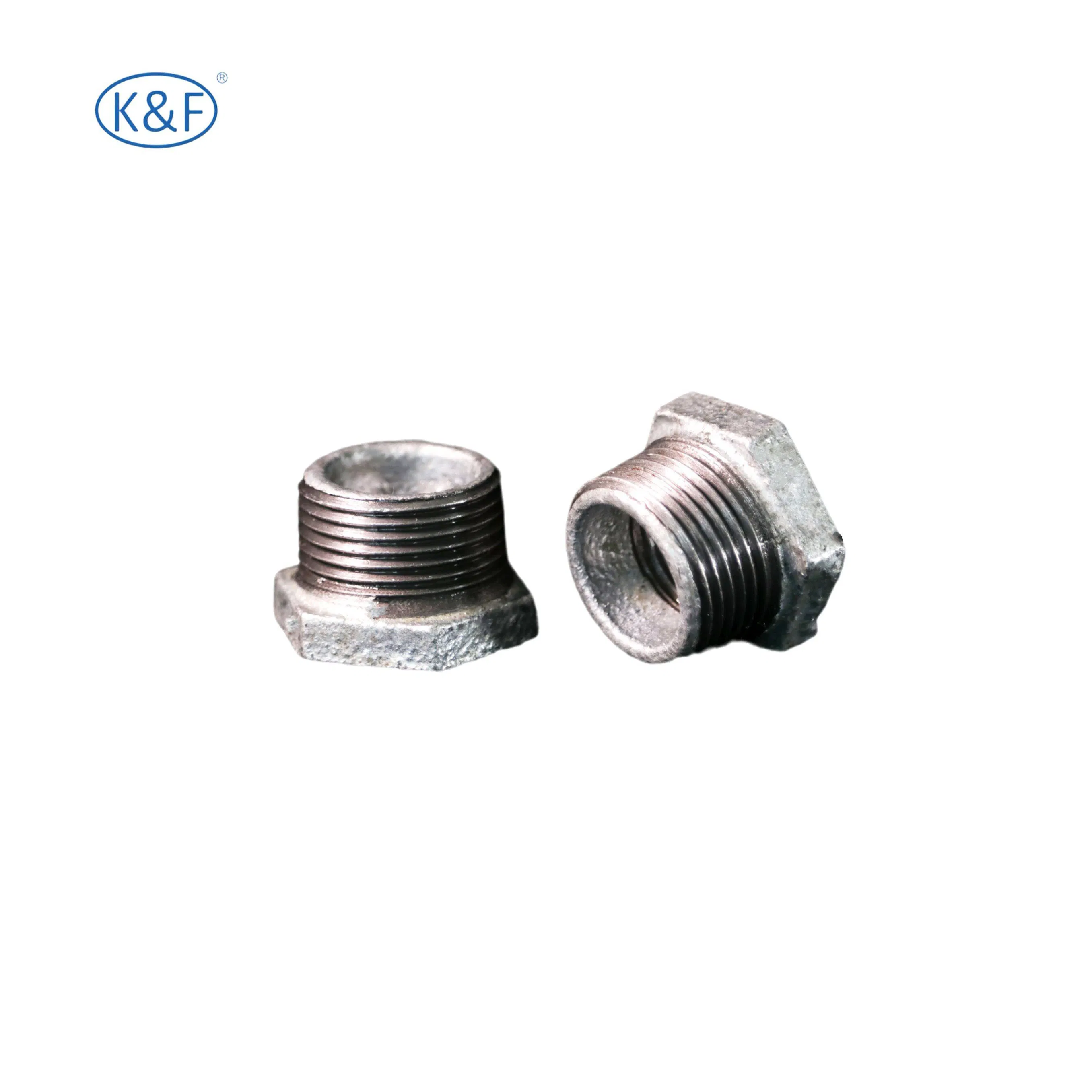 Kanaifu NPT BSPT Malleable Iron Galvanized Gi Iron Pipe Fitting Bushing UL FM