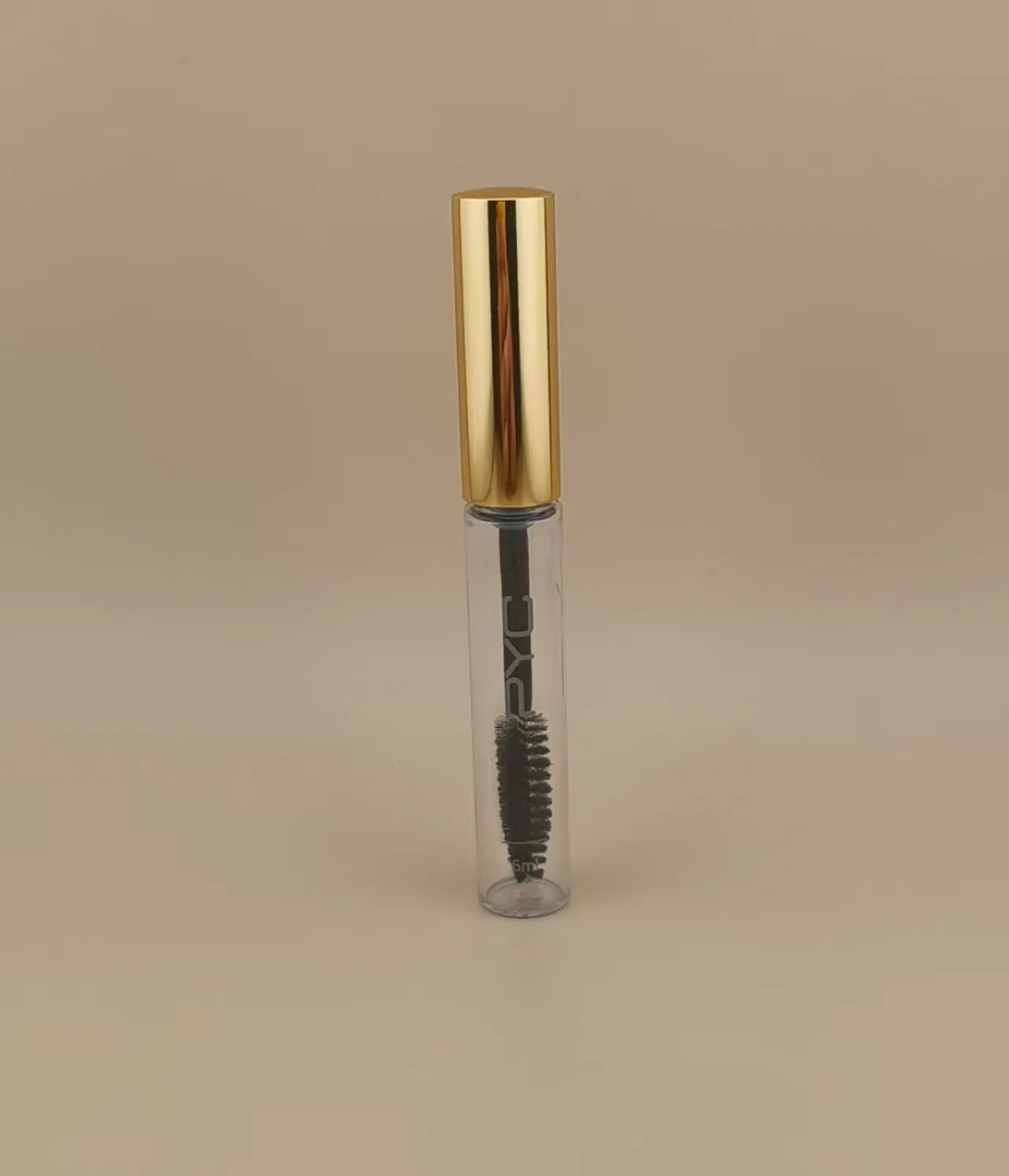 Bottled Eye Lash Brush with Golden Screw Lid for Women