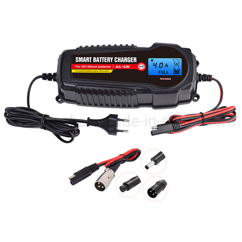 Lithium Battery Charger LCD Display 42V/48V Electric Scooter Golf Car Electric Forklift