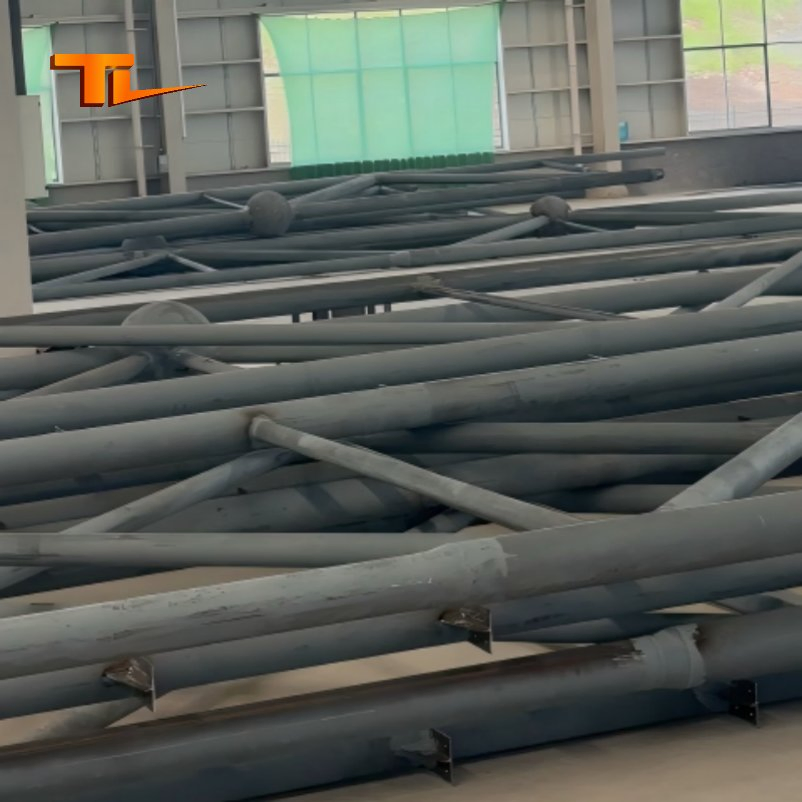 Welded Steel Pipe Space Truss for Roofing & Canopy