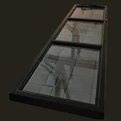 French Grill Powder Coated Black Steel Fixed Casement Windows for Sale